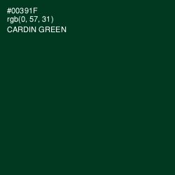 #00391F - Cardin Green Color Image